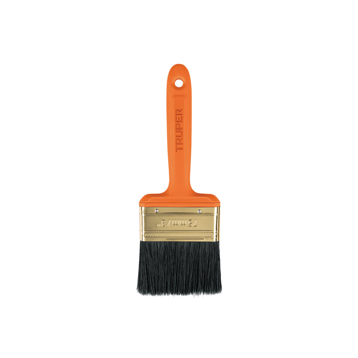 Brocha profesional 3" con mango de plástico Truper