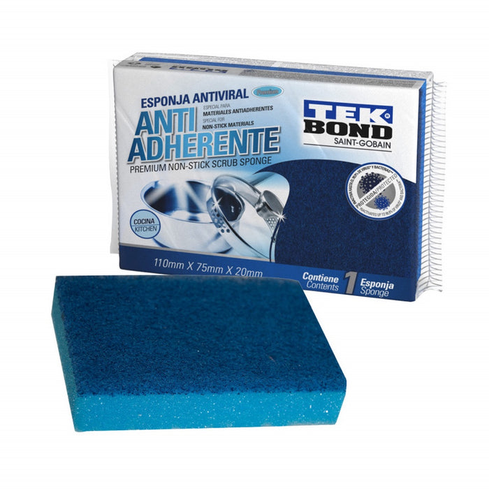 Esponja de limpieza antiadherente antiviral Tekbond 1 Unidad