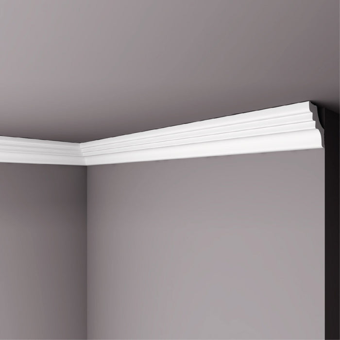 Moldura Lisa para Cielo Poliestireno M30 28X28 mm 2 mts