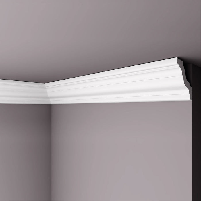 Moldura Lisa para Cielo Poliestireno M46 44X44 mm 2 mts
