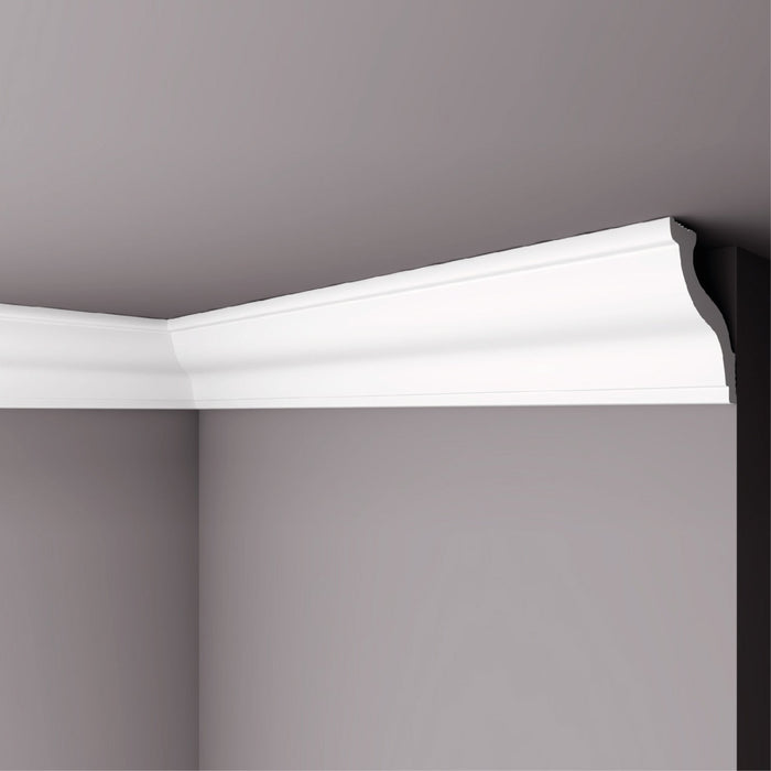 Moldura Lisa para Cielo Poliestireno M49 49X49 mm 2 mts