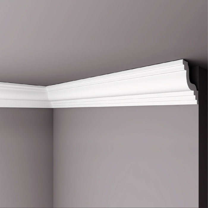 Moldura Lisa para Cielo Poliestireno M50 50X50 mm 2 mts