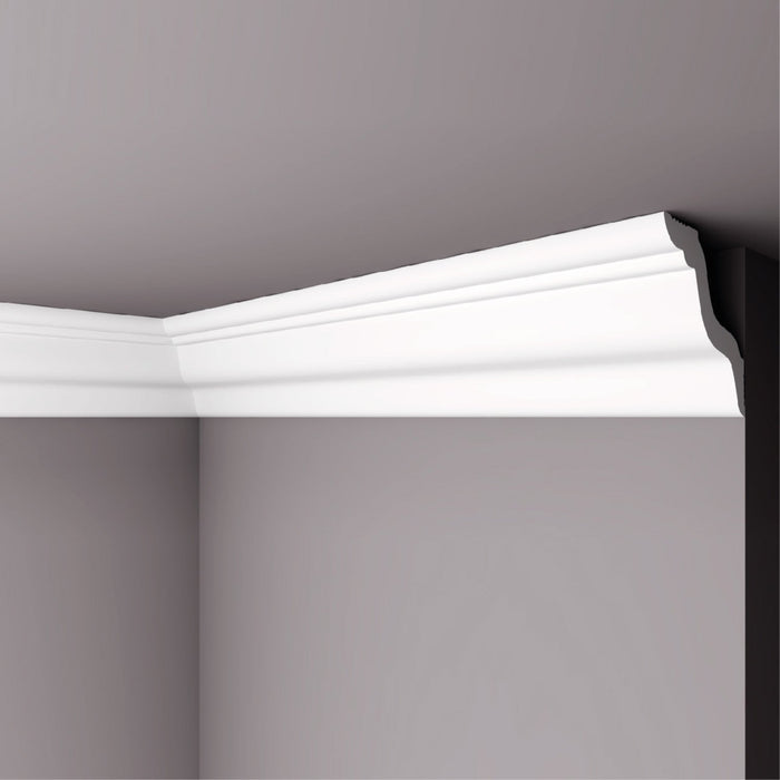 Moldura Lisa para Cielo Poliestireno M52 52X52 mm 2 mts