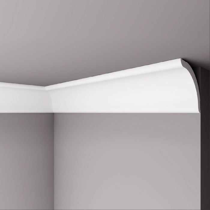 Moldura Lisa para Cielo Poliestireno M54 53X53 mm 2 mts