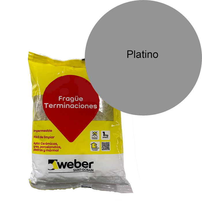 Frague Pisos y Muros Antihongos Weber Platino 5 KG