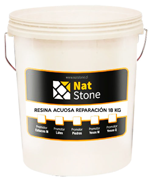 Resina Acuosa de Reparación de Grietas SOS Natstone Tineta 18 KG