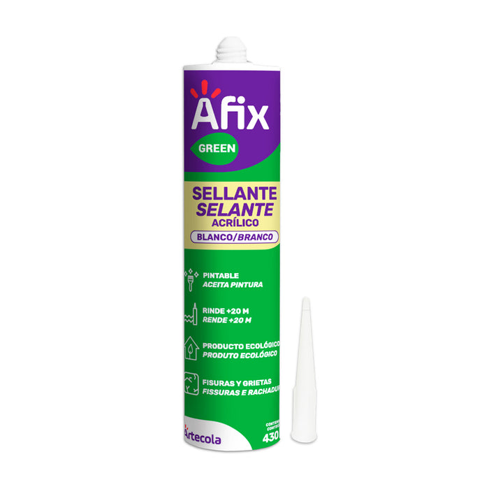 Sellador Acrílico Blanco Pintable AFIX 430 grs