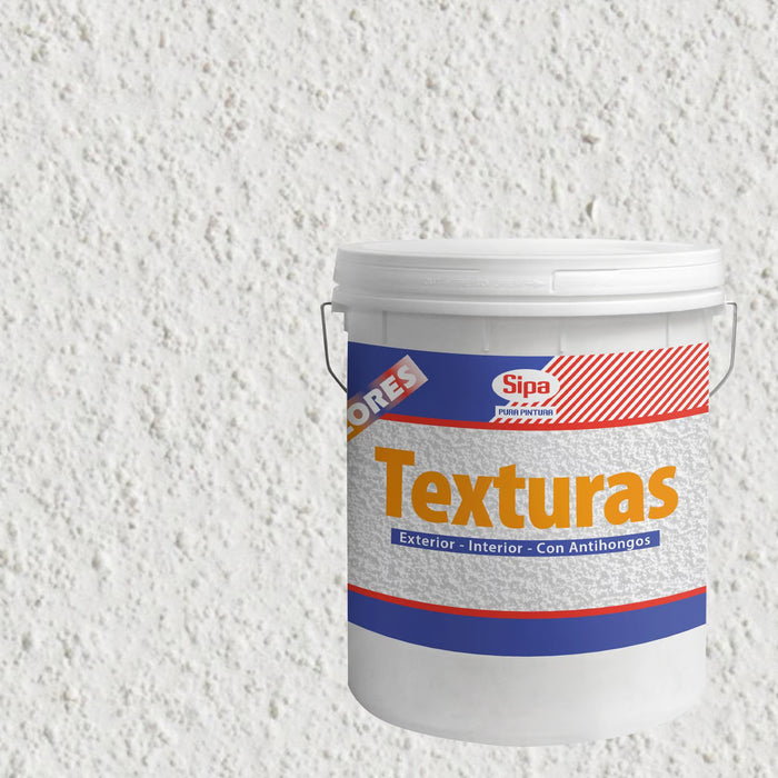 Pintura Texturada Elastomérica Sipalina G-1 Blanco 24 kg Sipa
