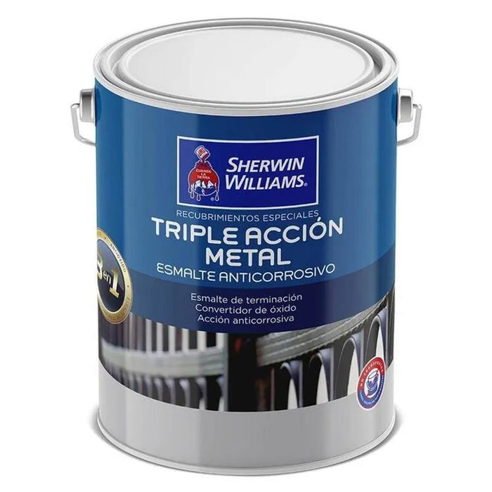 Esmalte Anticorrosivo Triple Acción Blanco Crudo 1 Galón Sherwin Williams