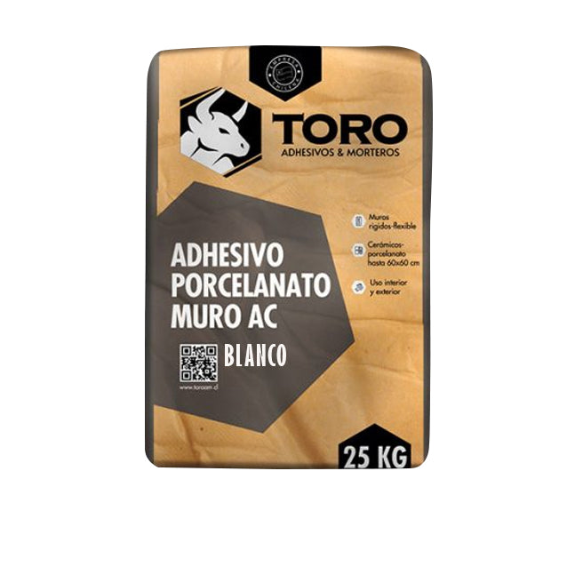 Adhesivo AC Polvo Blanco Toro 25 Kg