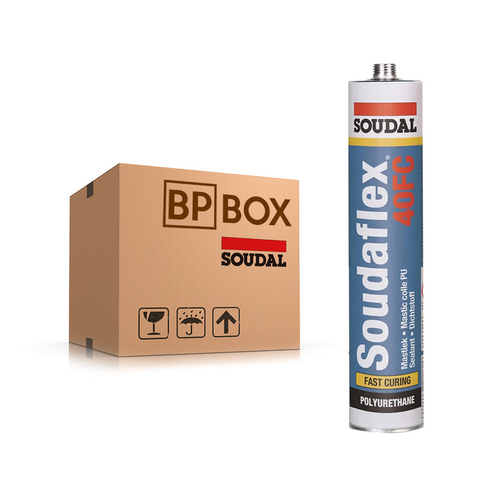 Sellador de Poliuretano Blanco Soudaflex 40FC Soudal 300 ml Caja 12 unidades