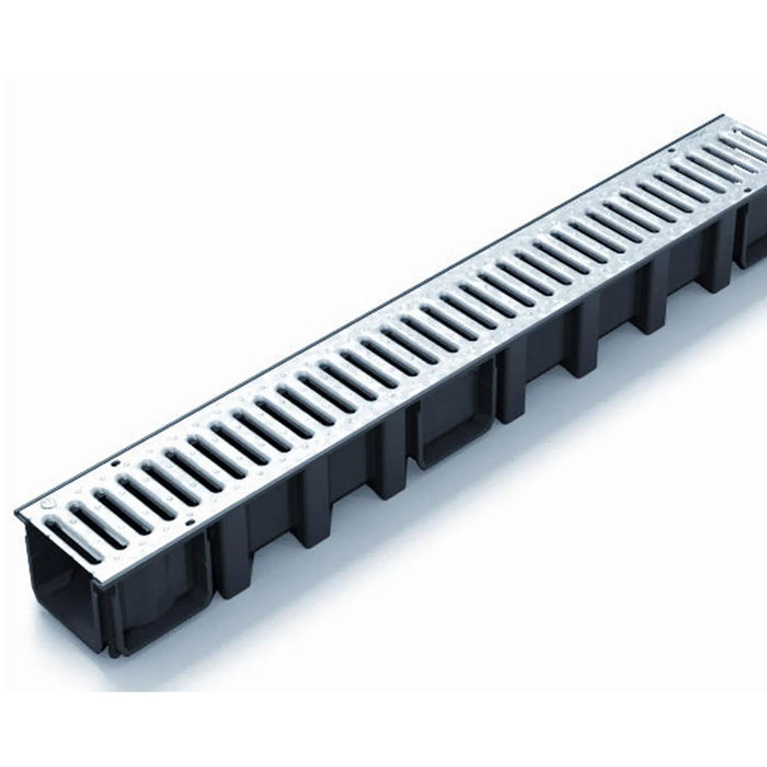 Set Canaleta Vinilit PVC + Rejilla Galvanizada Pasarela Peatonal A15