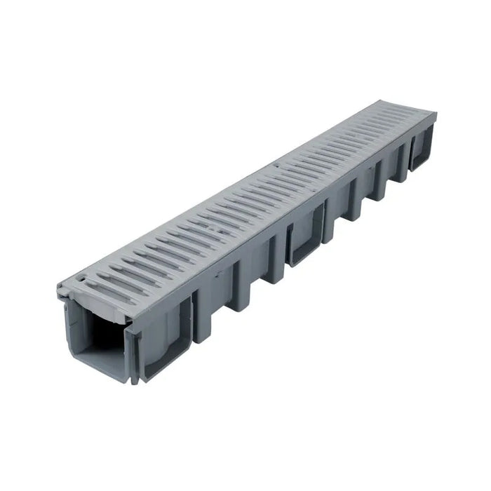 Set Canaleta Vinilit PVC + Rejilla PVC Reforzado Tráfico vehicular B125
