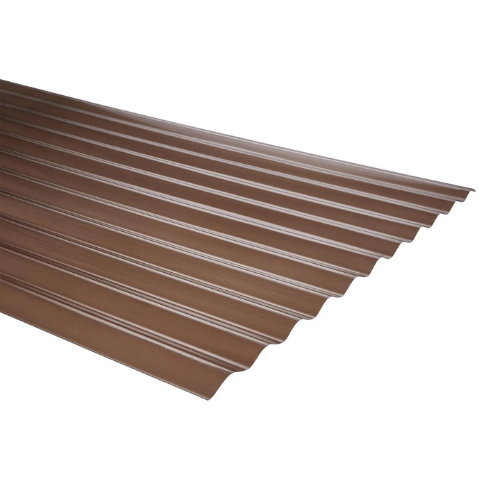 Policarbonato Ondulado 0,7 mm  0,81X2,5 mt Bronce