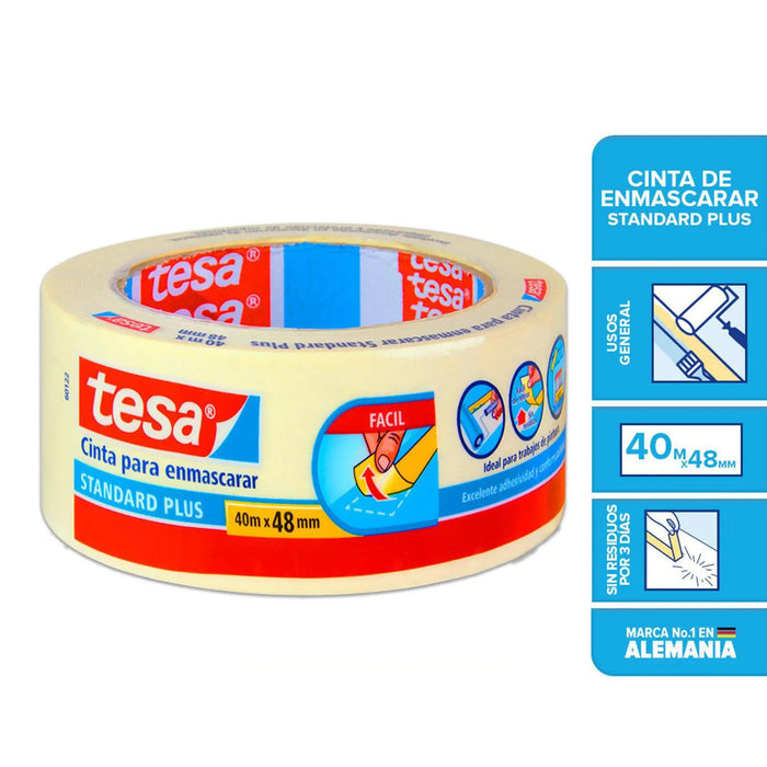 Cinta de Enmascarar Tesa Masking Tape 48 mm x 40 mt