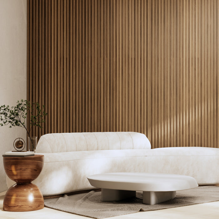 Wall Panel MDF Perfil Ranurado Bambú Rústico 15x120x2440 mm