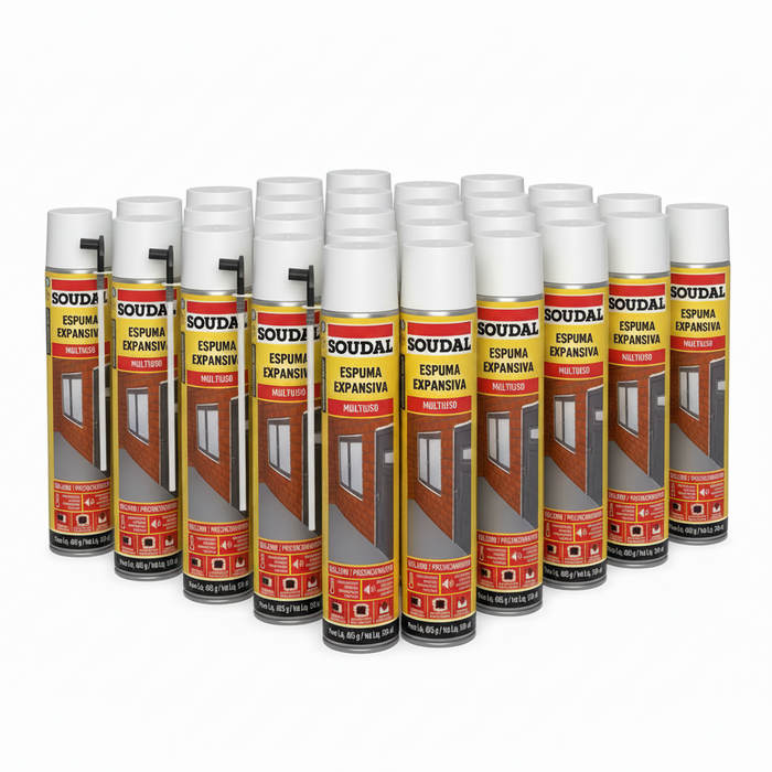 Caja 12 Unidades Espuma Expansiva Poliuretano 750 ml Soudal
