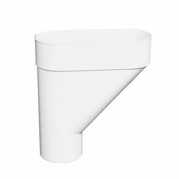 Cubeta de Bajada Canaleta PVC P25 Blanco