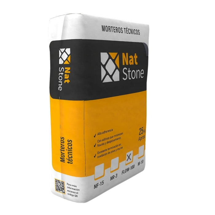 Autonivelante para Pisos 3 a 20 mm Flow-100 25 KG Natstone