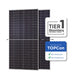 Panel solar bifacial 615W monocristalino TOPCon certificado SEC Megabright vista frontal