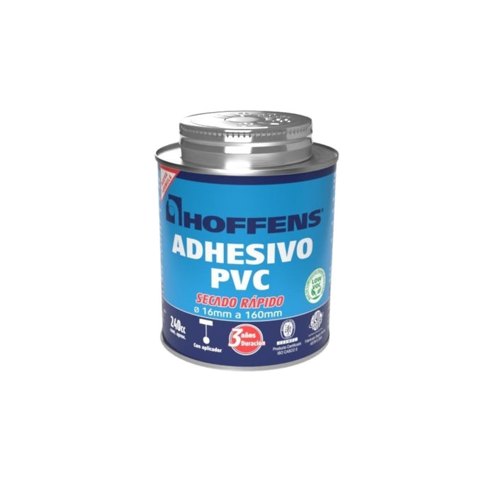 Adhesivo PVC Hoffens Lata - Secado Rápido 240 CC