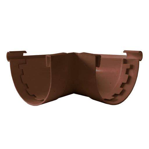 Conector Exterior 110 mm para Canaleta PVC Marrón