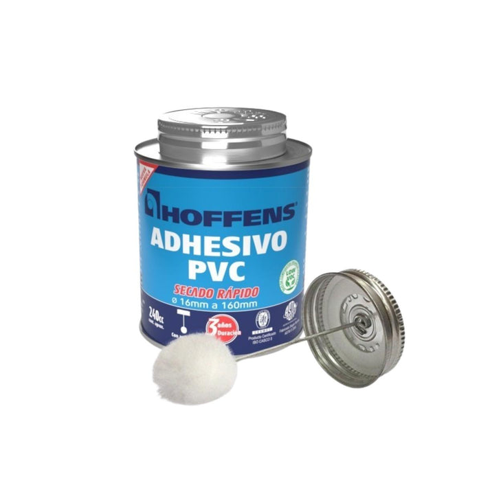 Adhesivo PVC Hoffens Lata - Secado Rápido 240 CC