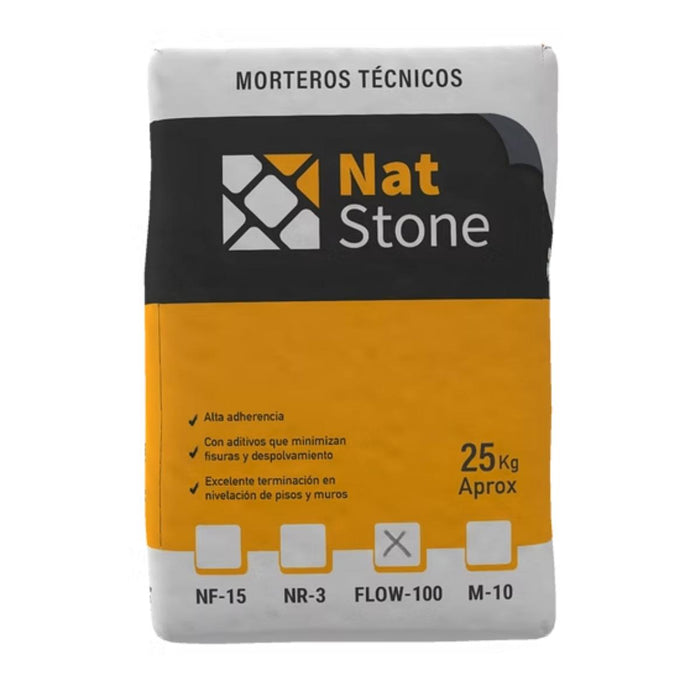 Autonivelante para Pisos 3 a 20 mm Flow-100 25 KG Natstone