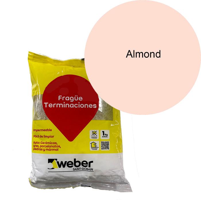 Fragüe Pisos y Muros Antihongos Weber Almond 5 KG