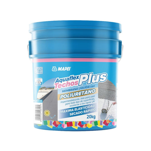 Membrana impermeabilizante líquida Aquaflex Techos Plus Blanco HR MAPEI 20 kg
