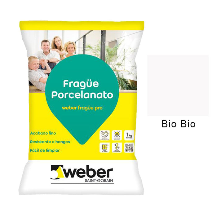 Fragüe Porcelanato Weber Blanco 1 KG