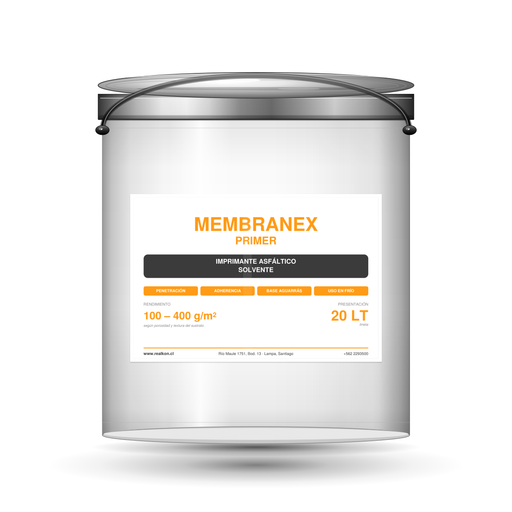 Tineta 20 L imprimante asfáltico Membranex Primer