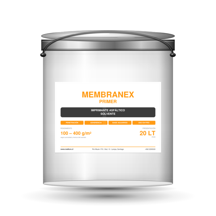 Tineta 20 L imprimante asfáltico Membranex Primer