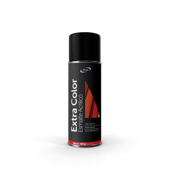 Pintura Spray Extra Color Negro Opaco 400 ml