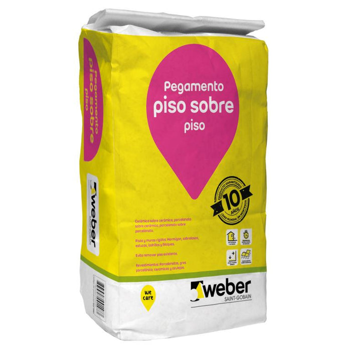 Adhesivo Piso sobre Piso Weber 25 KG