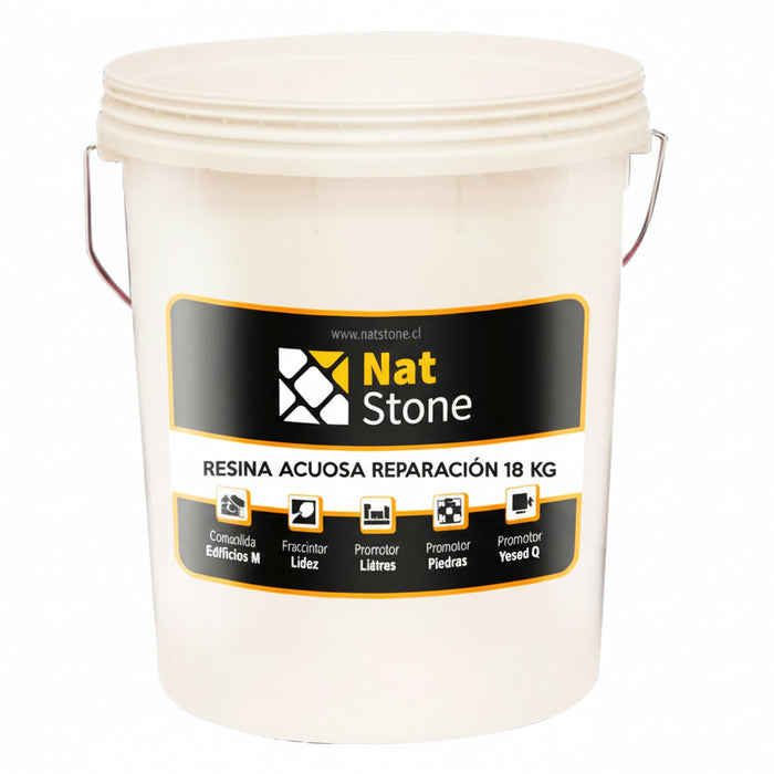 Resina Acuosa de Reparación de Grietas SOS Natstone Tineta 18 KG