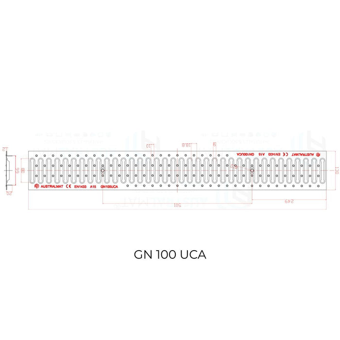 rejilla galvanizada a15 100 13 cm