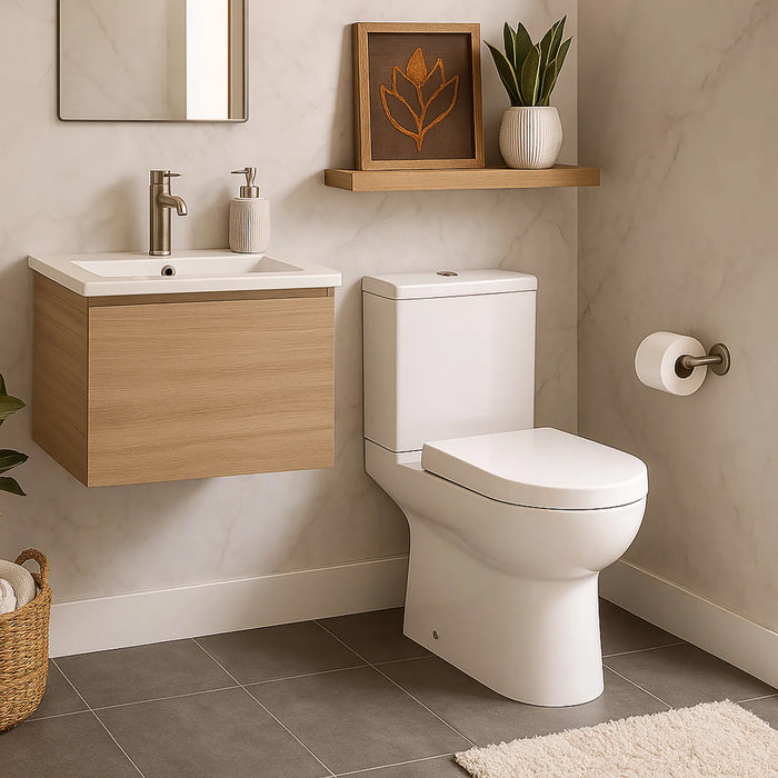 Sanitario Two piece Dual Múltiple 6 Litros Cádiz Blanco Fanaloza