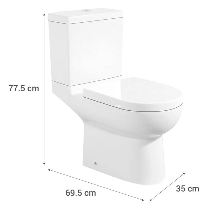 Sanitario Two piece Dual Múltiple 6 Litros Cádiz Blanco Fanaloza