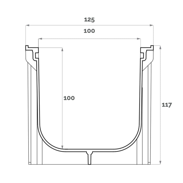 set canaleta sabdrain 10x10 a15
