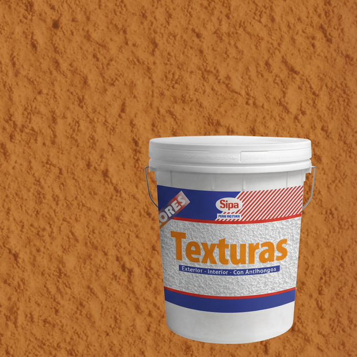 Pintura Texturada Elastomérica EIFS Sipalina G-1 Color Ocre 24 kg Sipa