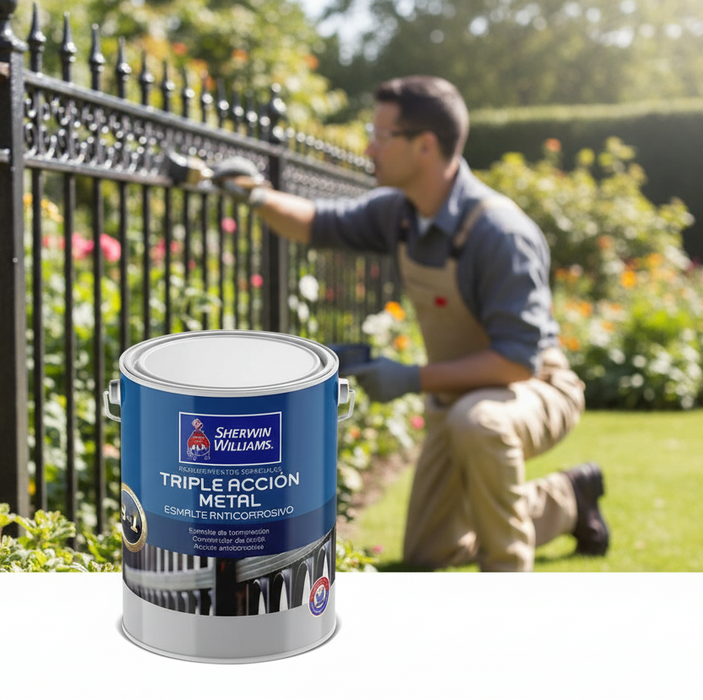 Esmalte Anticorrosivo Triple Acción Negro 1 Galón Sherwin Williams