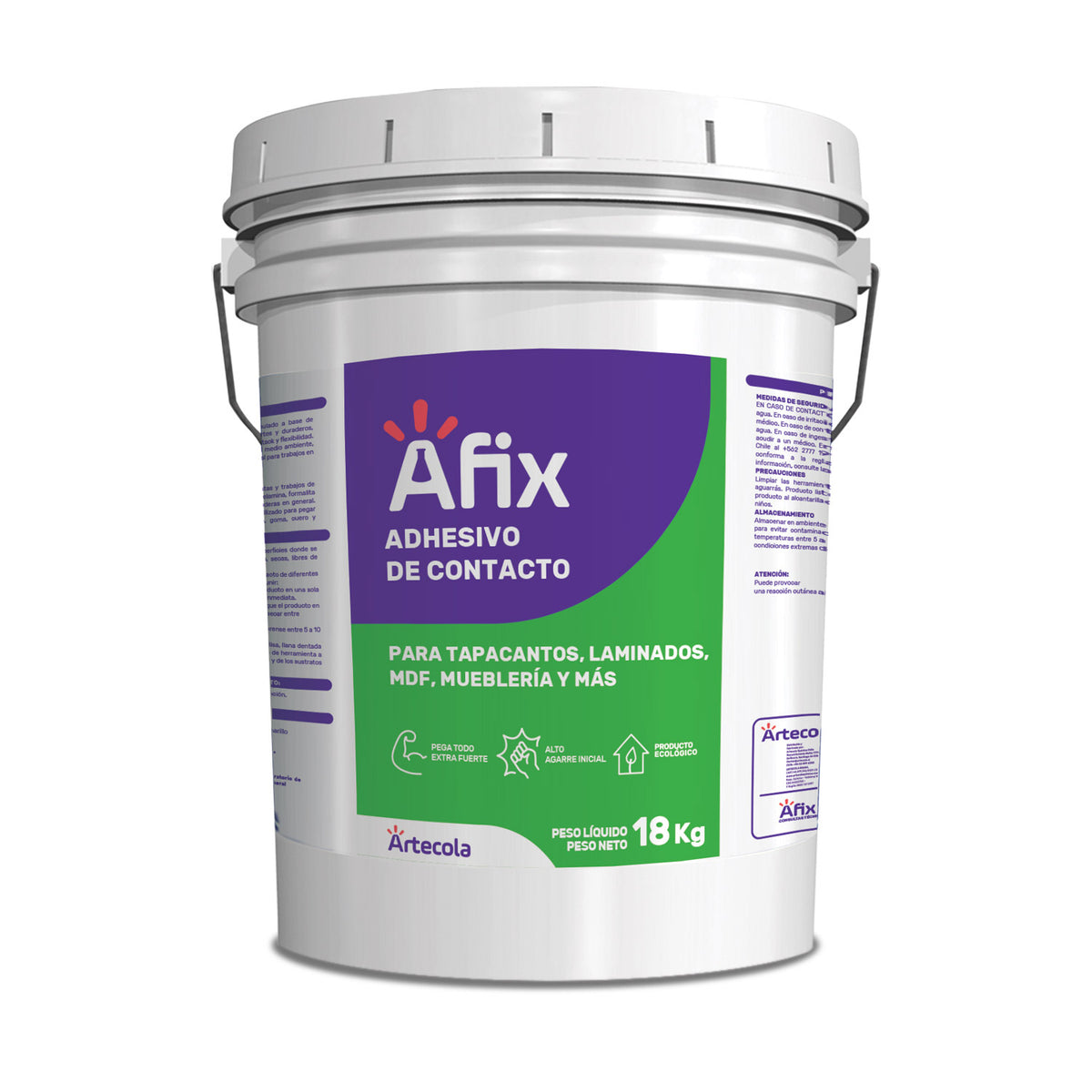 Adhesivo Afix 60 Green Sin Solventes Tineta 18 KG — BPMAC