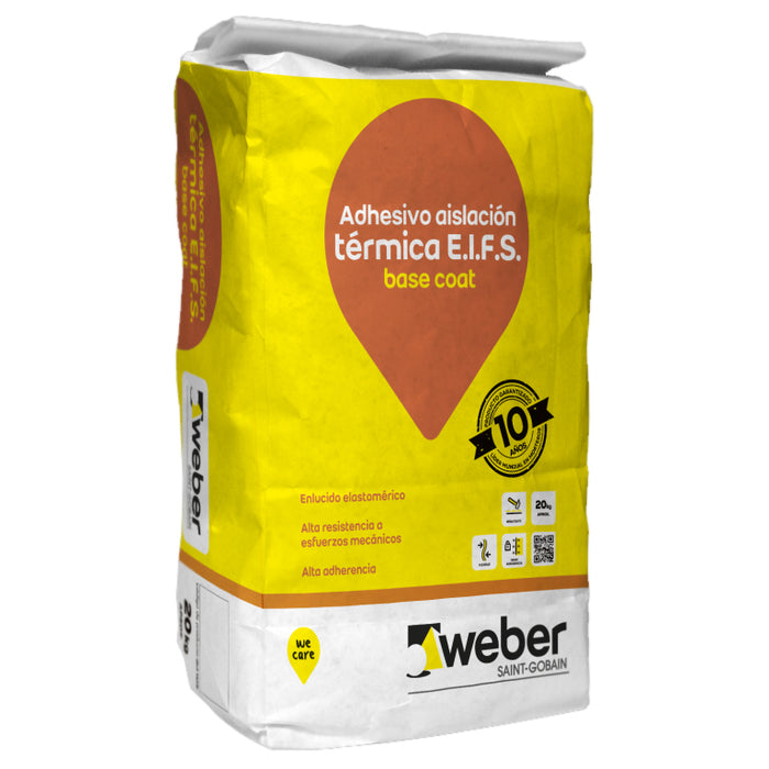 Adhesivo Aislación Térmica EIFS Base Coat 20 Kg Weber