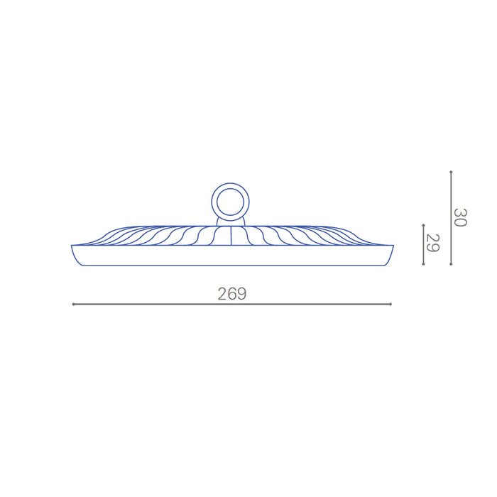 Campana Led UFO Flat 150W 6000K Megabright