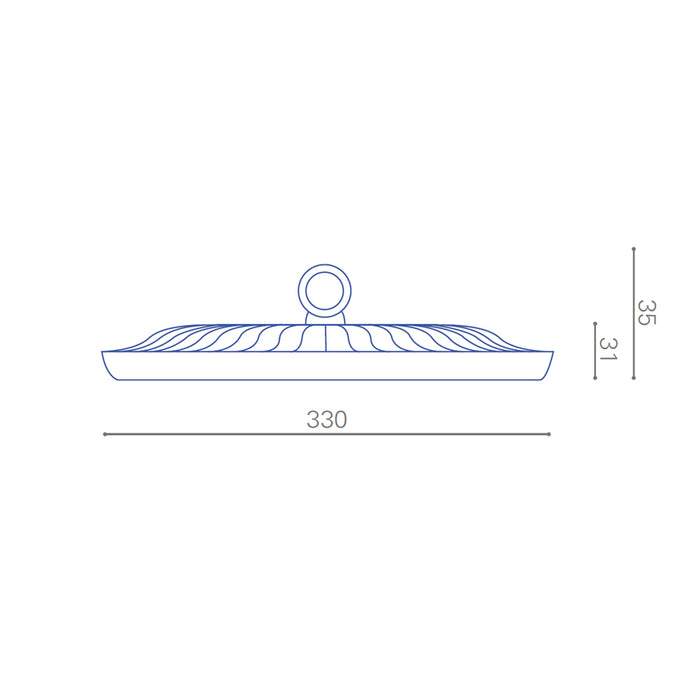 Campana Led UFO Flat 200W 6000K Megabright