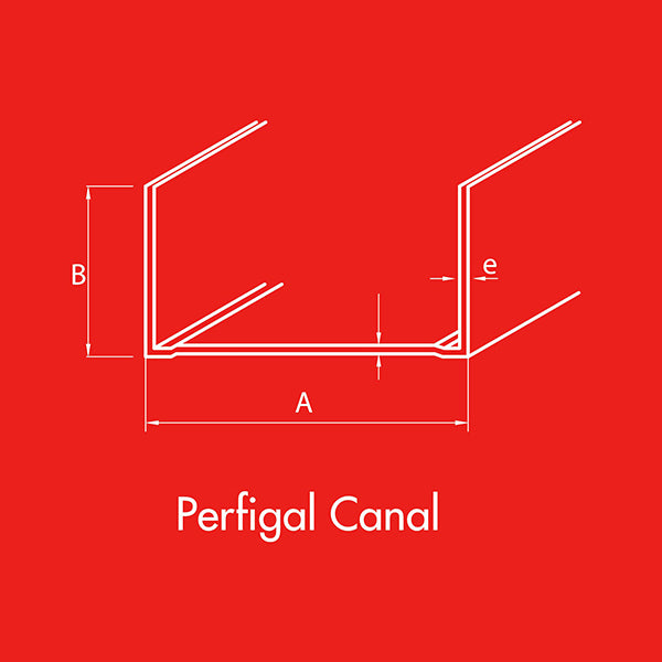 Canal Normal 39X20X0.50 Metalcon 3 mt