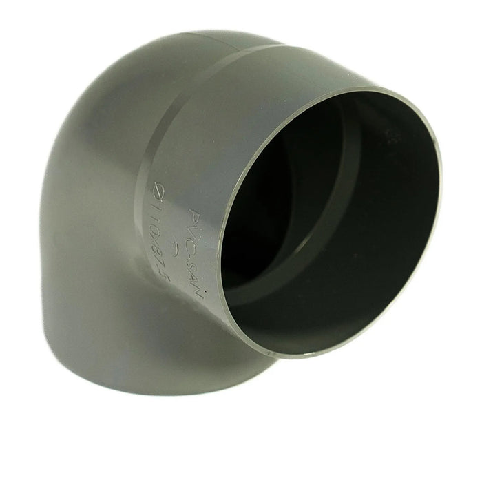 Codo 87,5° PVC-S Cementar 110mm Gris Vinilit