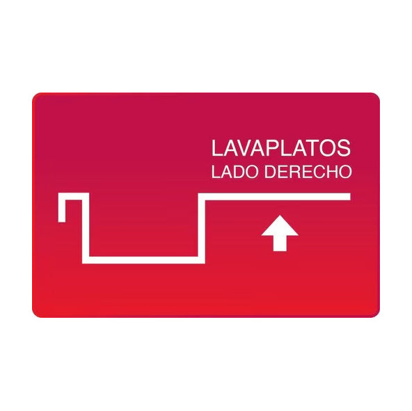 Lavaplatos Sobreponer 1000x500 mm Derecho para combinación Splendid