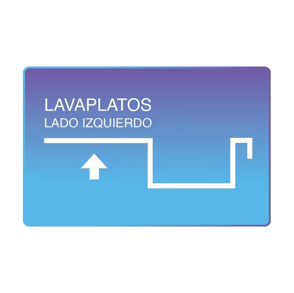 Lavaplatos Sobreponer 1000x500 mm Izquierdo para combinación Splendid